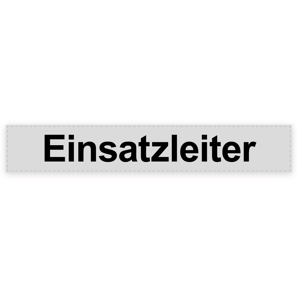 Rückenschild Einsatzleiter in silber