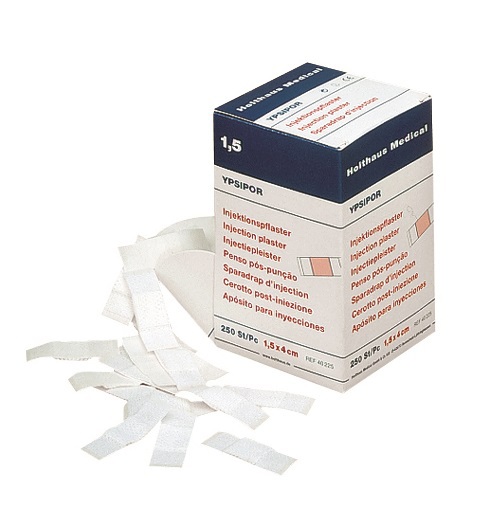 YPSIPOR Injektionspflaster 1,5 x 4 cm - Packung à 100 Stück