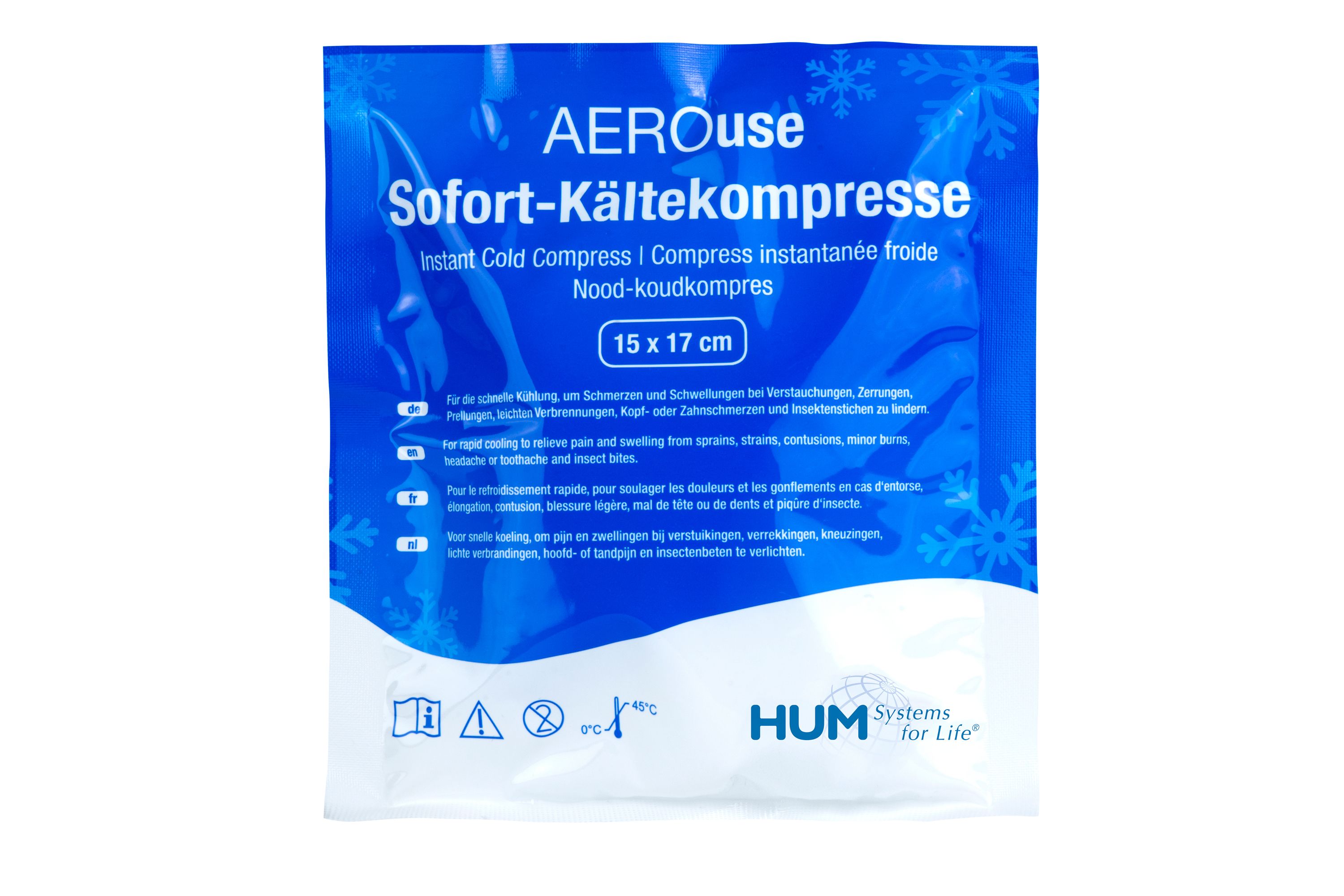 Kälte-Sofort-Kompressen AEROuse 15 x 17 cm - Packung à 20 Stück