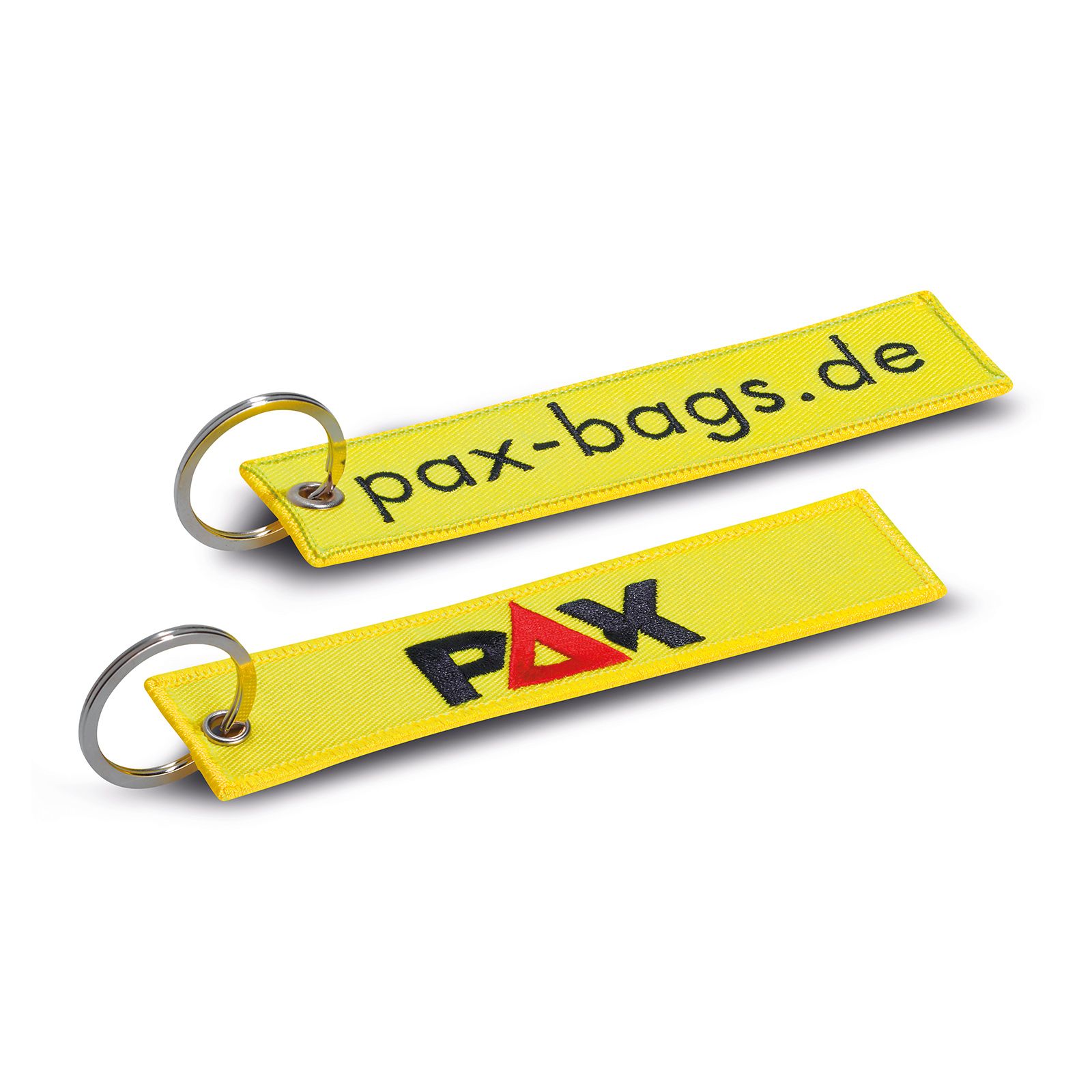 Schlüsselanhänger in tagesleuchtgelb