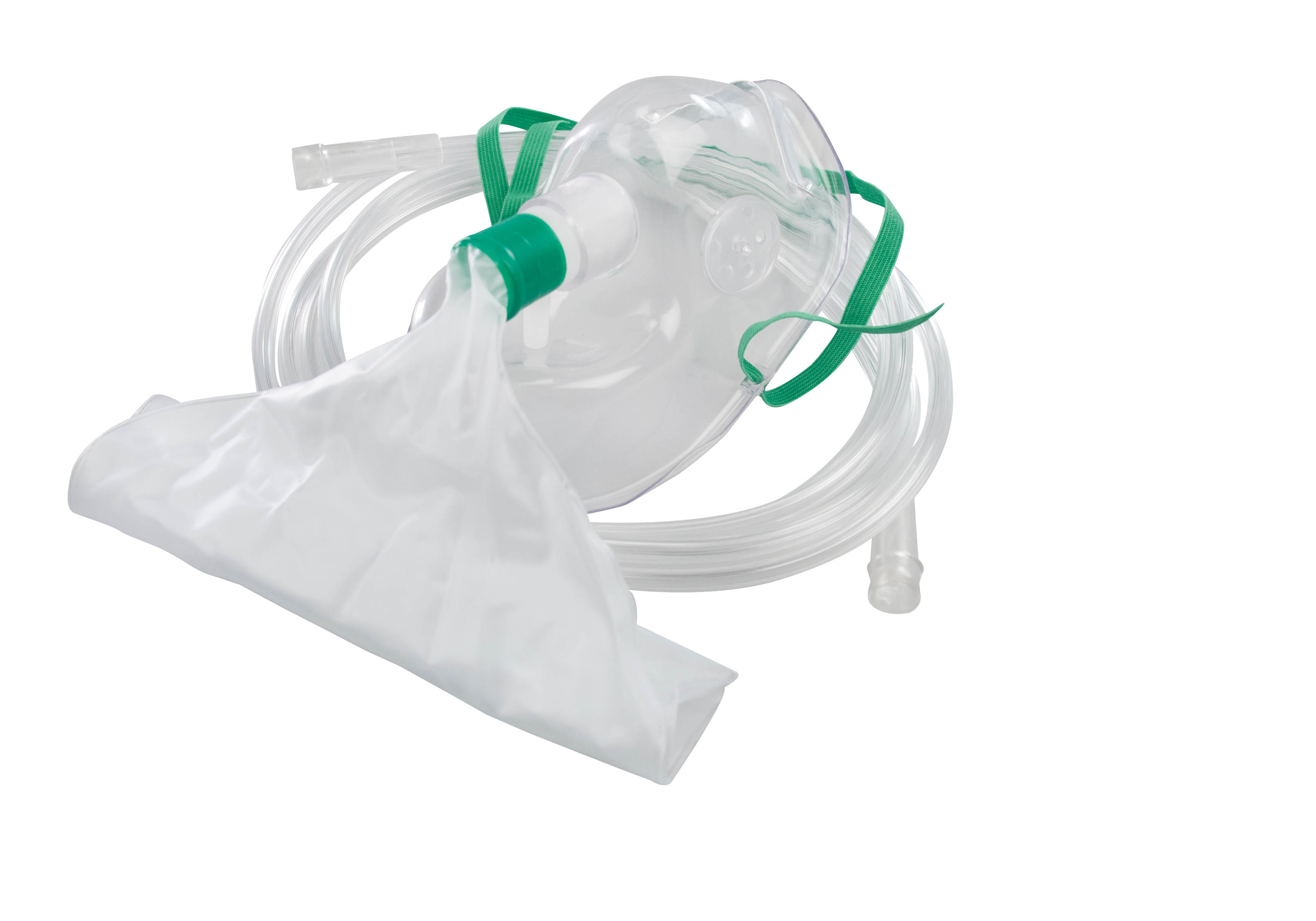Sauerstoffmaske für Erwachsene mit Schlauch und Reservoirbeutel