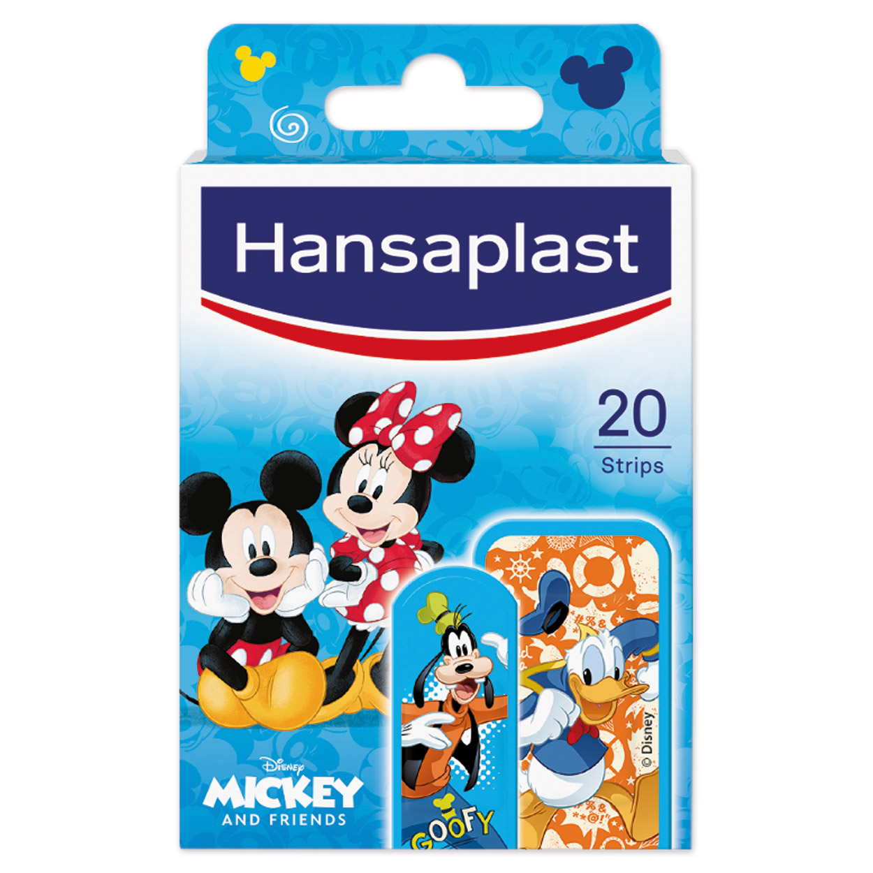 Hansaplast Kinder Wundpflasterstrips Mickey & Friends - Packung à 20 Stück