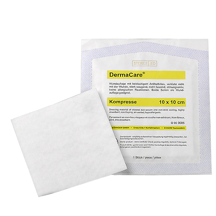 DermaCare® Kompressen 10 x10 cm - Packung à 50 Stück in Steriltüte