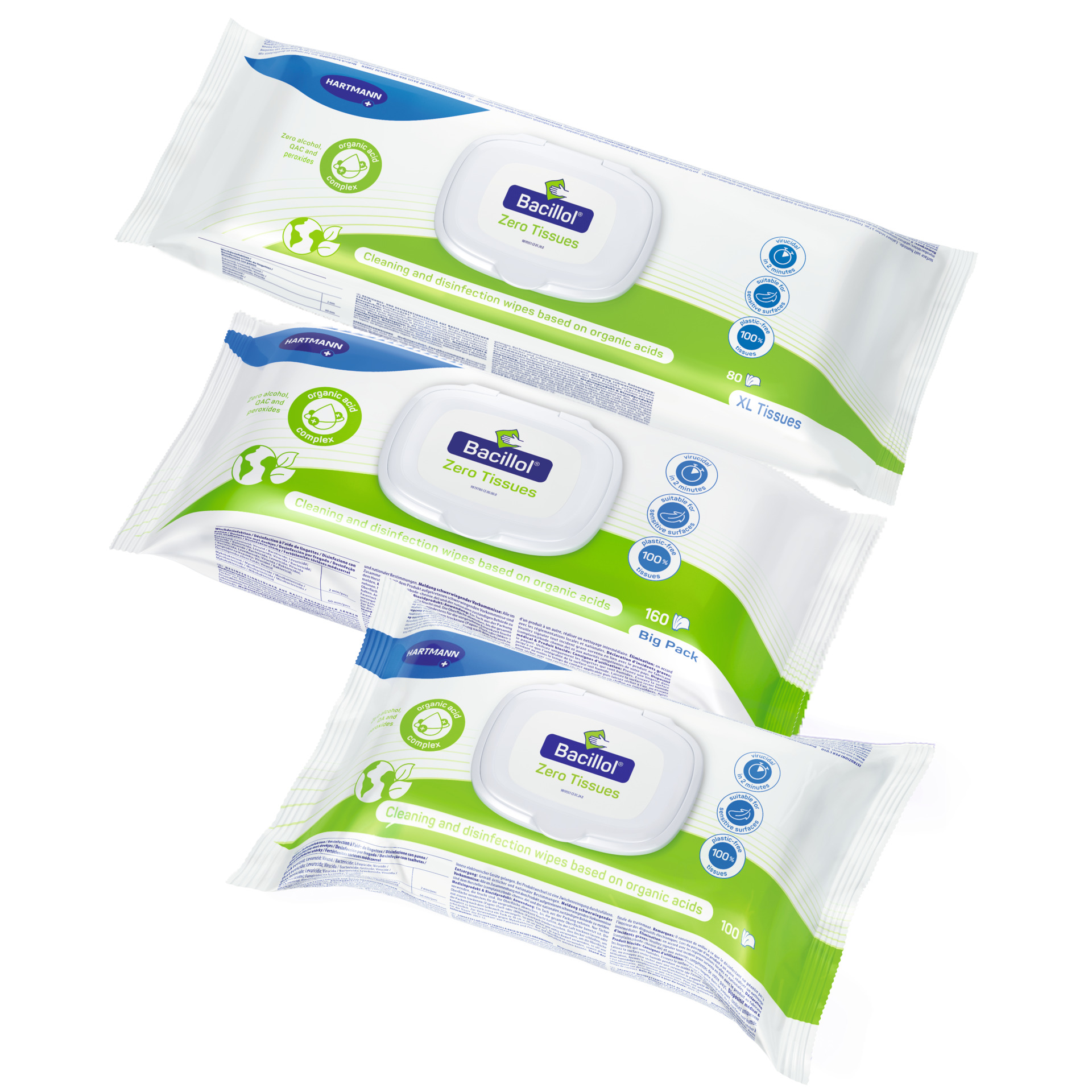 Bacillol Zero Tissues Desinfektionstücher 20 x 17 cm 100 Stück