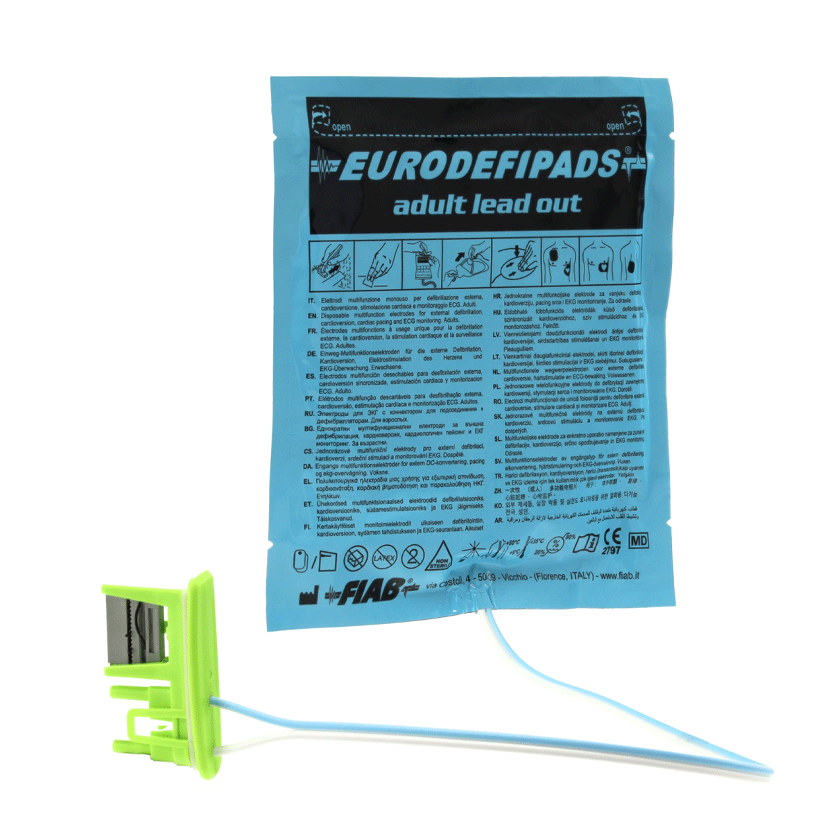 FIAB Eurodefipads-Elektroden für ZOLL AED Plus, Pro und AED 3