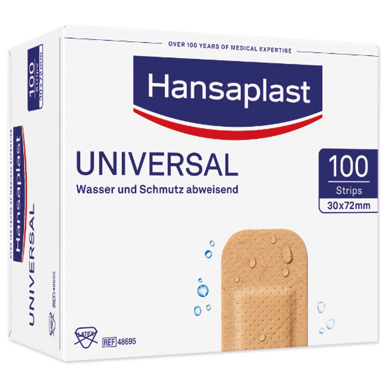 Hansaplast Universal 100er Packung, 3x7,2cm