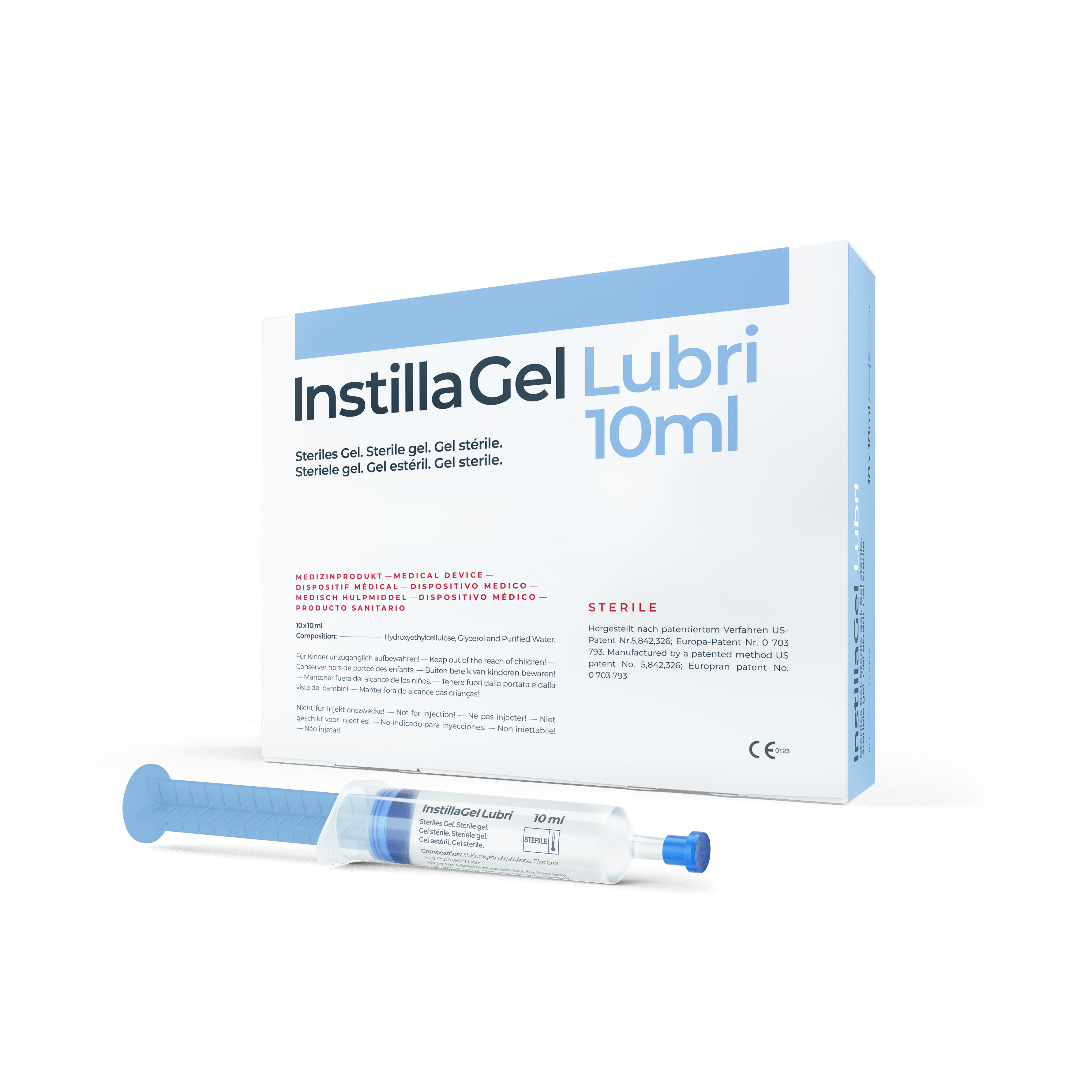 InstillaGel® Lubri  (Gleitgel 10 ml) in Spritze