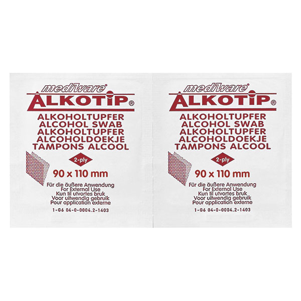 Alkotip Alkoholtupfer large steril
