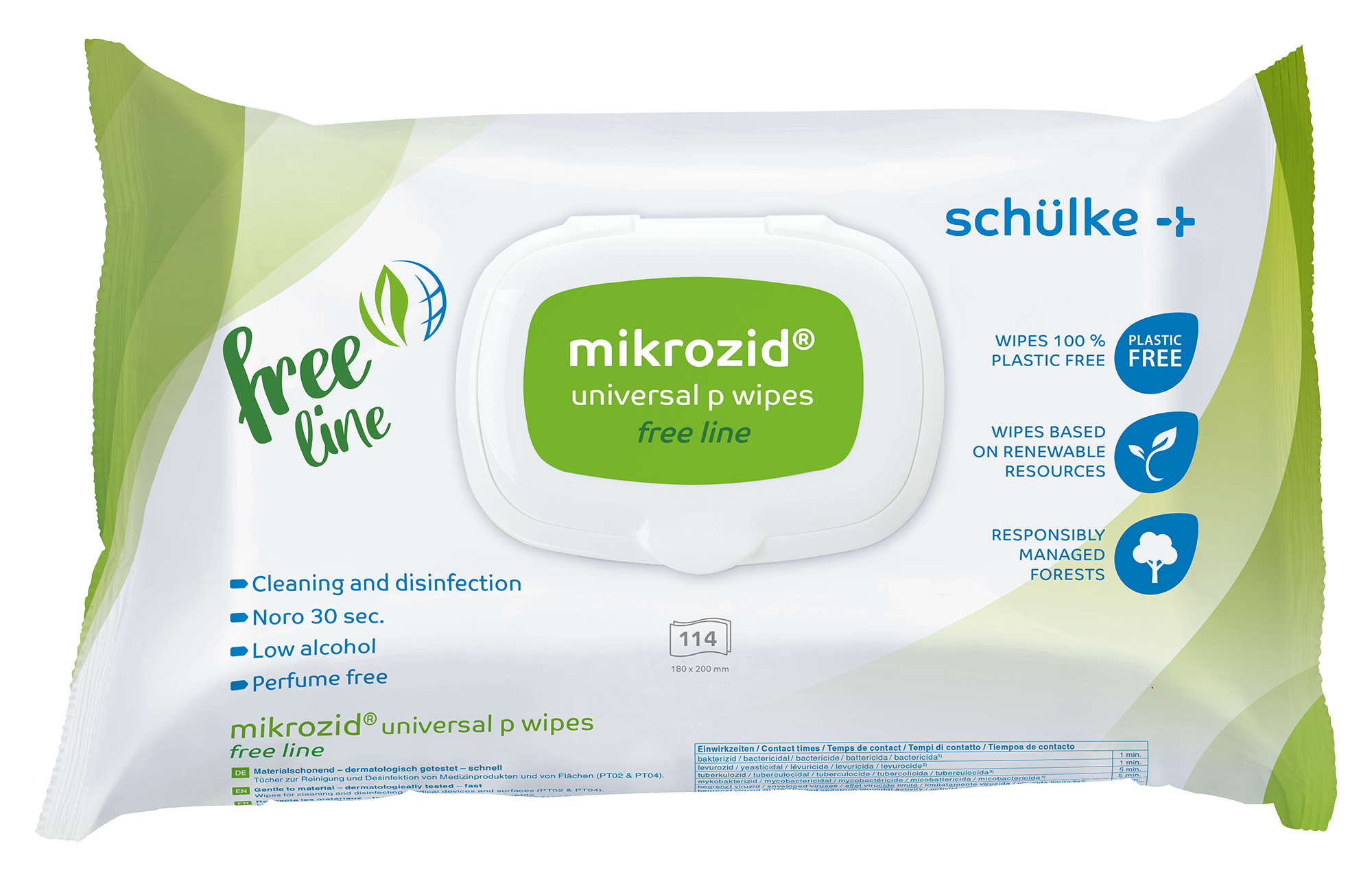 mikrozid universal p wipes free line Desinfektionstücher- Packung à 114 Tücher