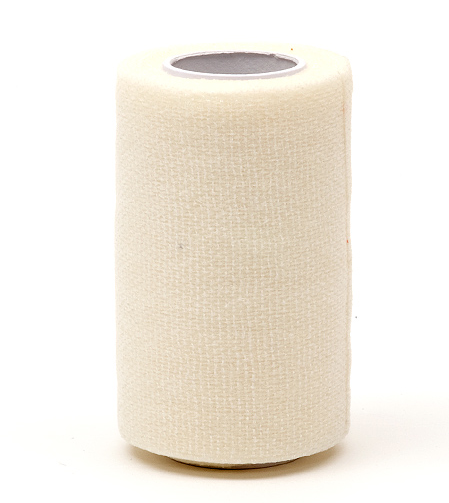kohäsive Fixierbinde, elastisch, weiß, 4 m x 8 cm einzeln verpackt