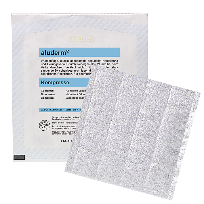 aluderm® Kompresse einzeln aluderm® Kompresse einzeln