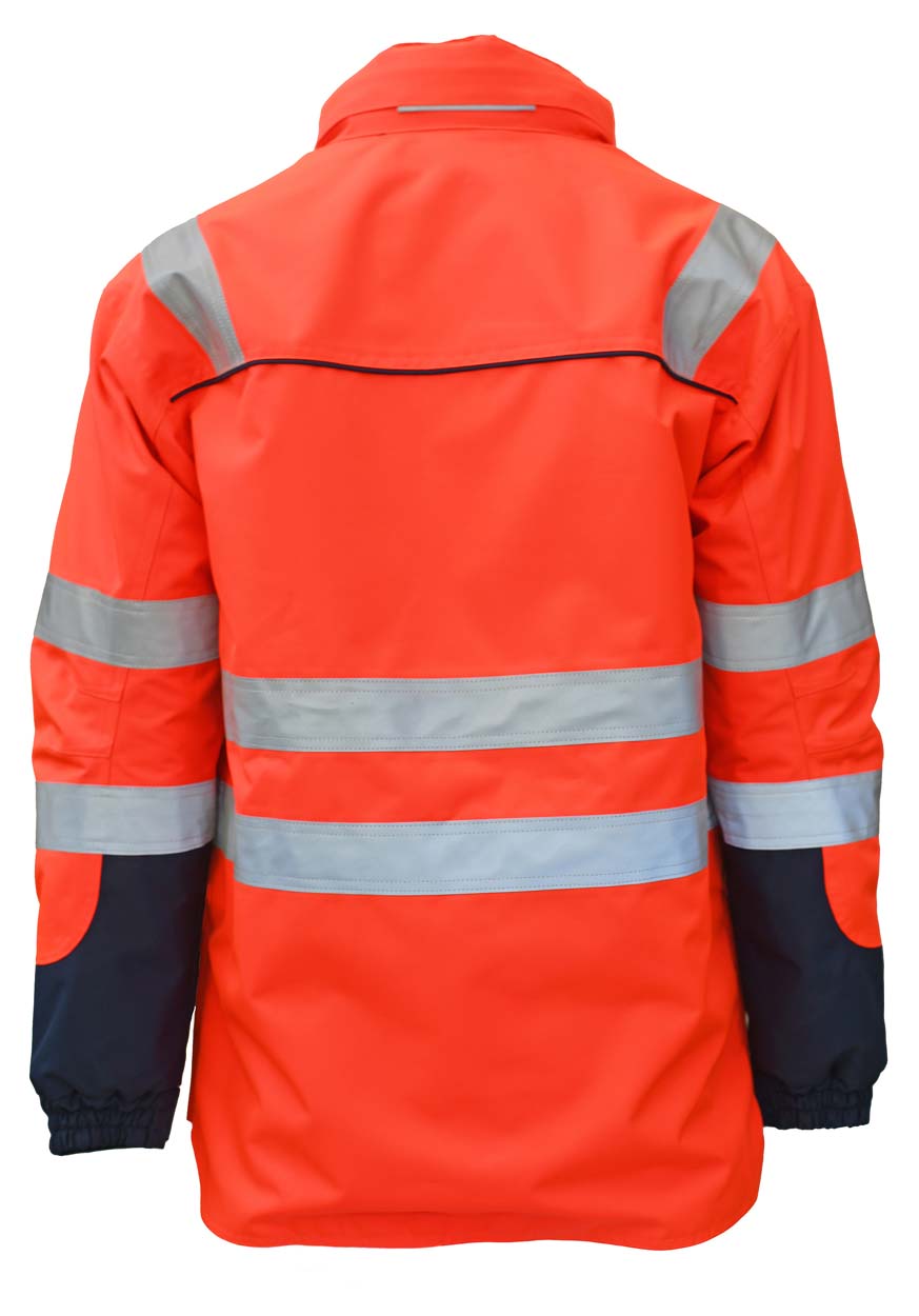 Einsatzjacke Dynamic Midi - Parker in marineblau/neonrot Einsatzjacke Dynamic Midi - Parker in marineblau/neonrot