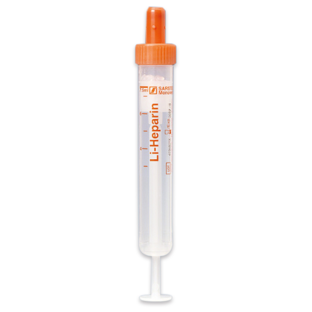 S-MONOVETTEN® Lithium-Heparin flüssig 7,5 ml, 92 x 15 mm  - Packung à 50 Stück