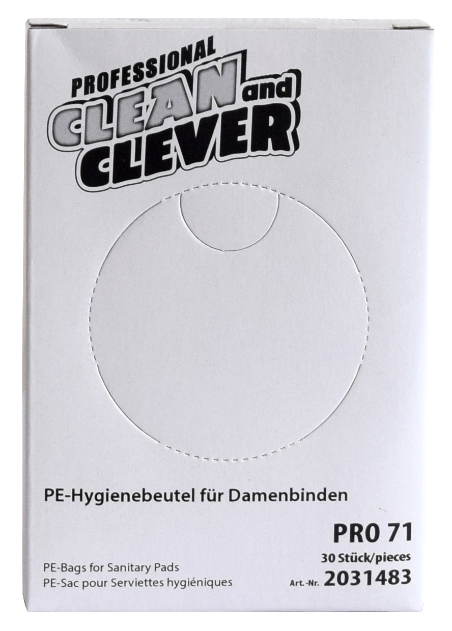 CLEAN and CLEVER PROFESSIONAL Hygienebeutel PRO 71 - Packung à 30 Stück CLEAN and CLEVER PROFESSIONAL Hygienebeutel PRO 71 - Packung à 30 Stück