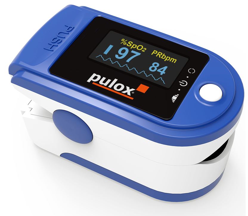 PULOX® Fingerpulsoximeter PO-200-solo in dunkelblau