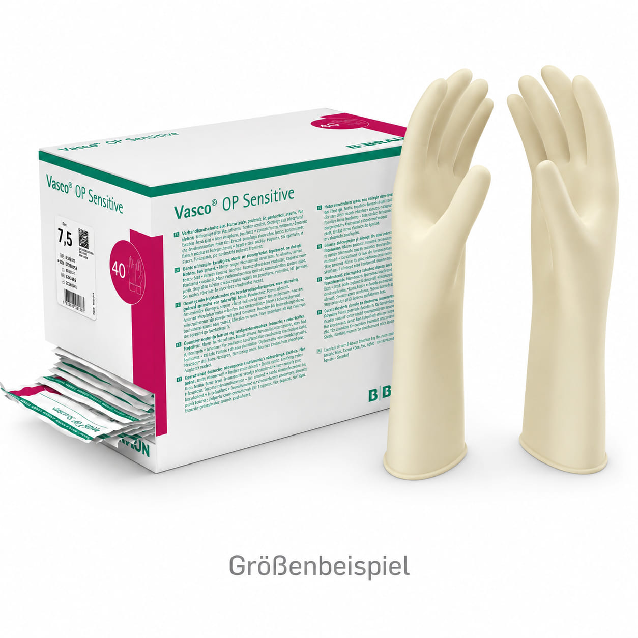 Vasco® OP Sensitive Latex OP-Handschuhe - Packung à 40 Paar