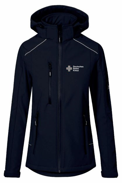 DRK Damen Softshell Jacke navy Logo Stick