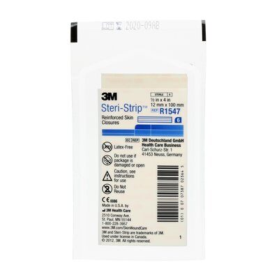 Steri-Strip Wundverschlussstreifen 12 x 100 mm - 50 x 6 Streifen Steri-Strip Wundverschlussstreifen 12 x 100 mm - 50 x 6 Streifen