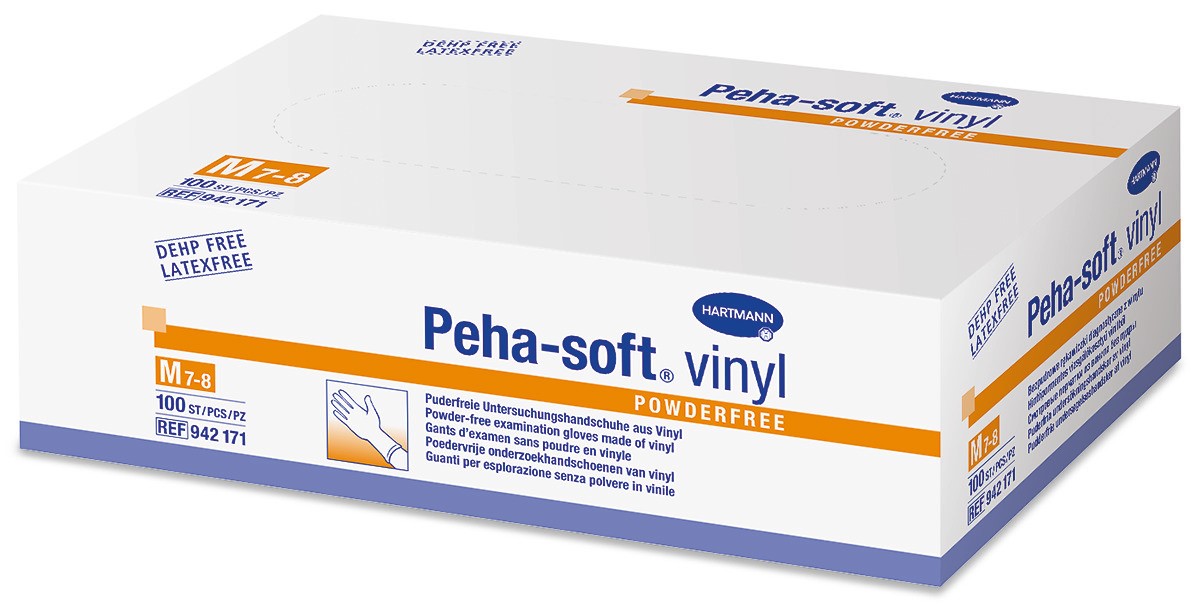 Vinylhandschuhe Peha-soft® vinyl powderfree - Packung à 100 Stück
