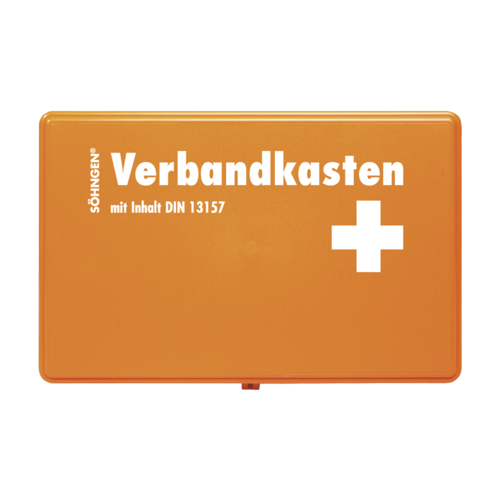 Verbandkasten KIEL KU-orange mit Füllung Standard DIN 13157