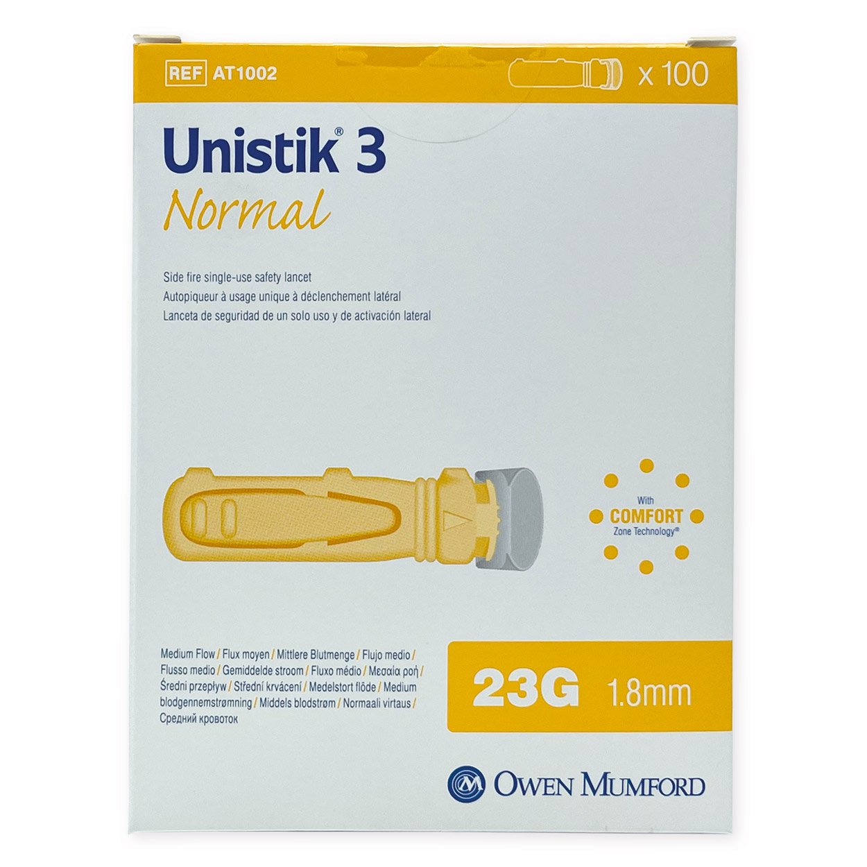 Unistik® 3 Sicherheitslanzetten Normal - Packung à 100 Stück