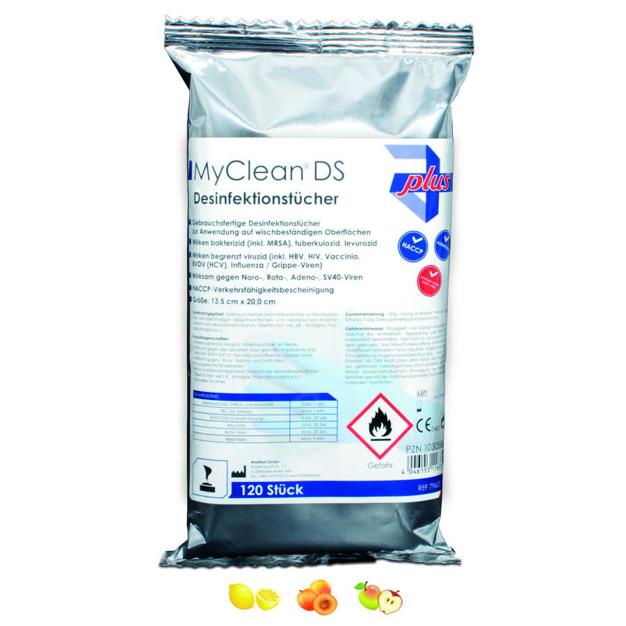 MyClean® DS Schnelldesinfektionstücher Refill - Packung à 120 Tücher