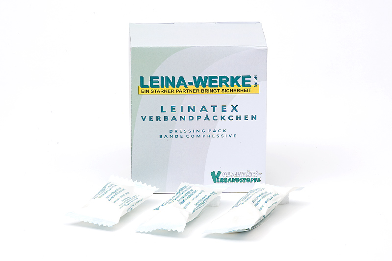 Verbandpäckchen M Leinatex Kompressen 8  x 10 cm