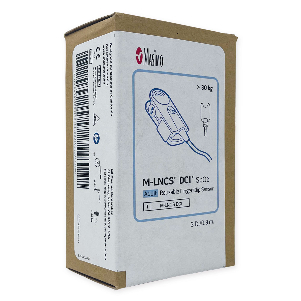 Masimo SpO2-Fingersensor M-LNCS-DCI für Erwachsene >30 Kg Masimo SpO2-Fingersensor M-LNCS-DCI für Erwachsene >30 Kg