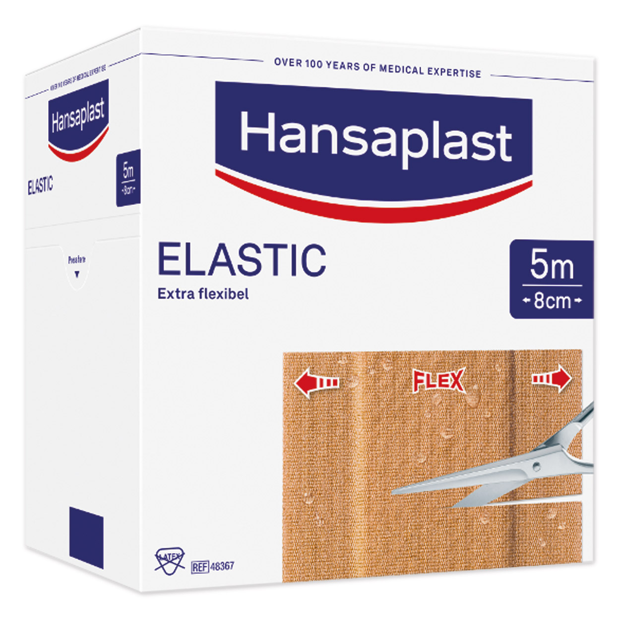 Hansaplast Elastic Wundpflaster - Großpackung 5 m x 8 cm
