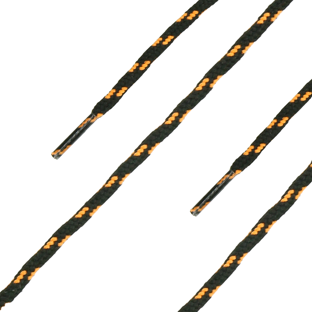 Schnürsenkel schwarz-orange Schnürsenkel schwarz-orange