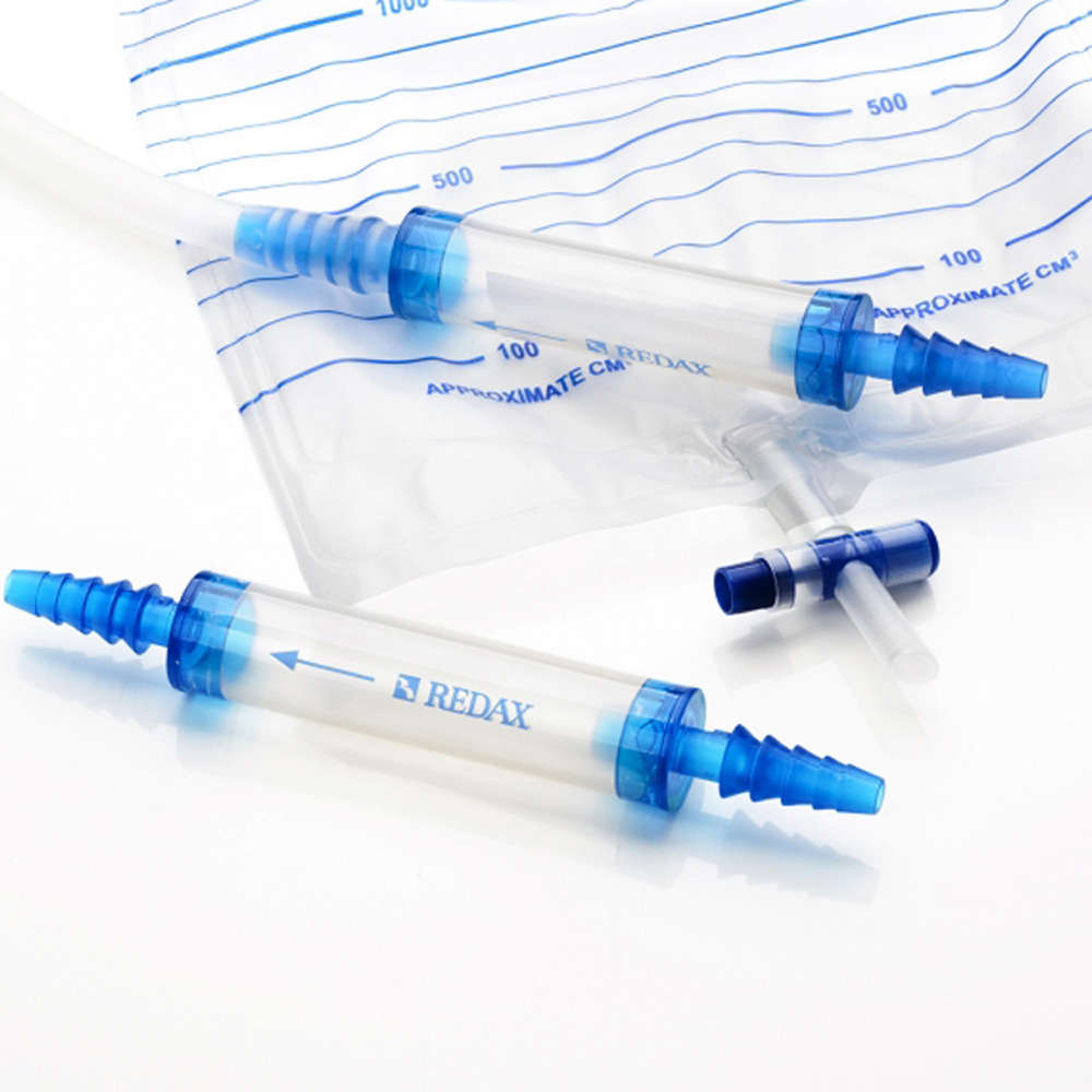 Heimlichventil mit 2 Schlauchansätzen Redax, Packung à 10 Stück