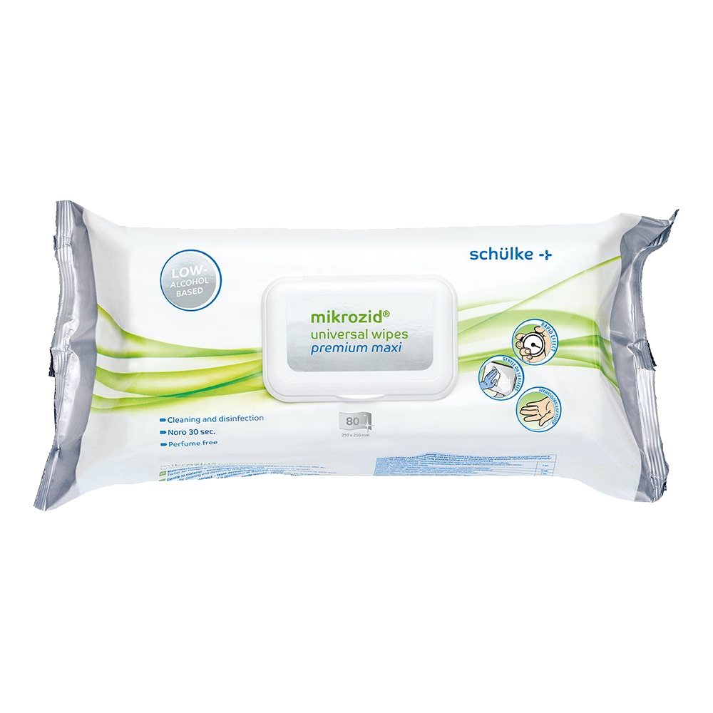 Mikrozid® universal wipes premium maxi 25 x 25 cm - Packung à 80 Stück