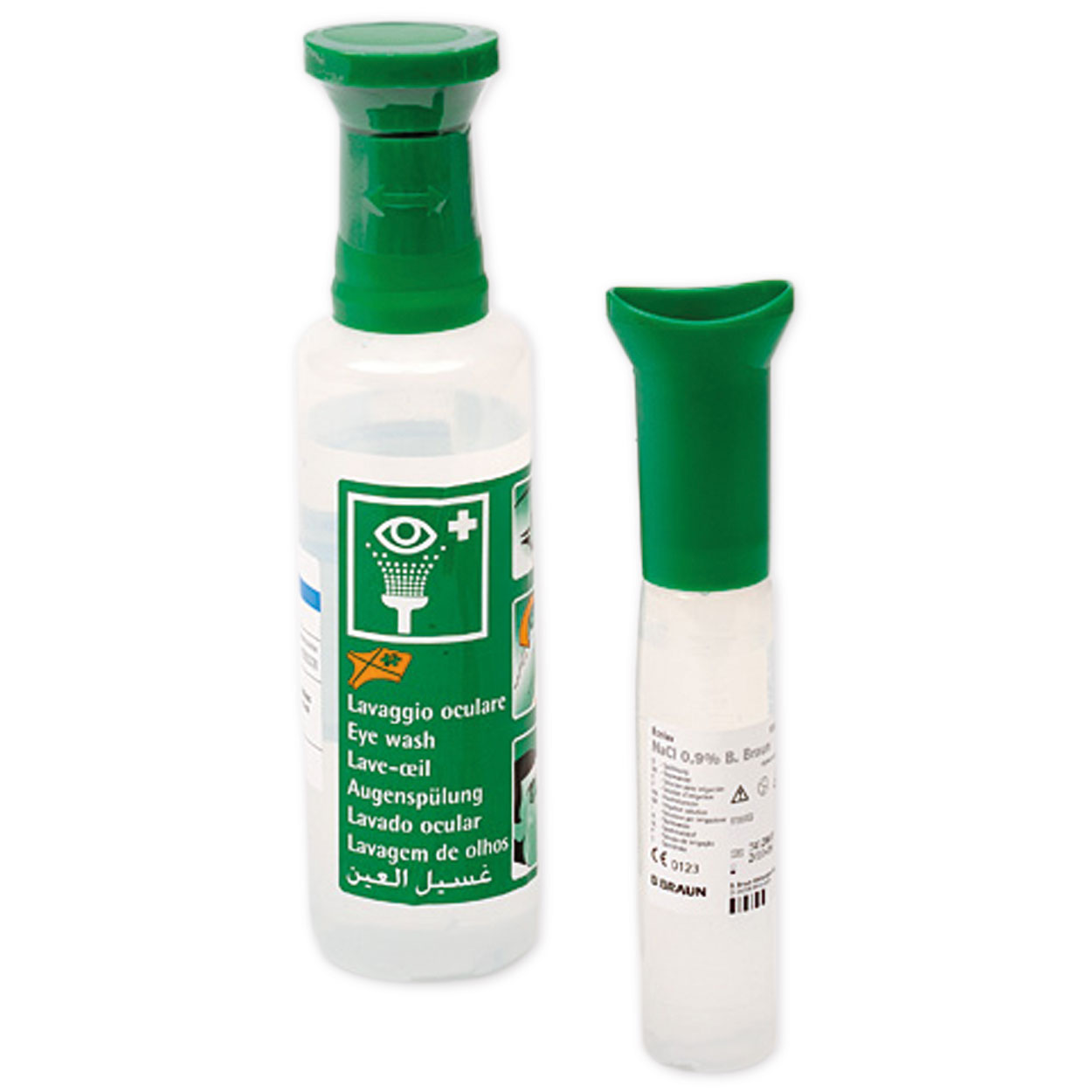 Augenspüllösung Ecolav, NaCl, steril, 500 ml mit Augenaufsatz