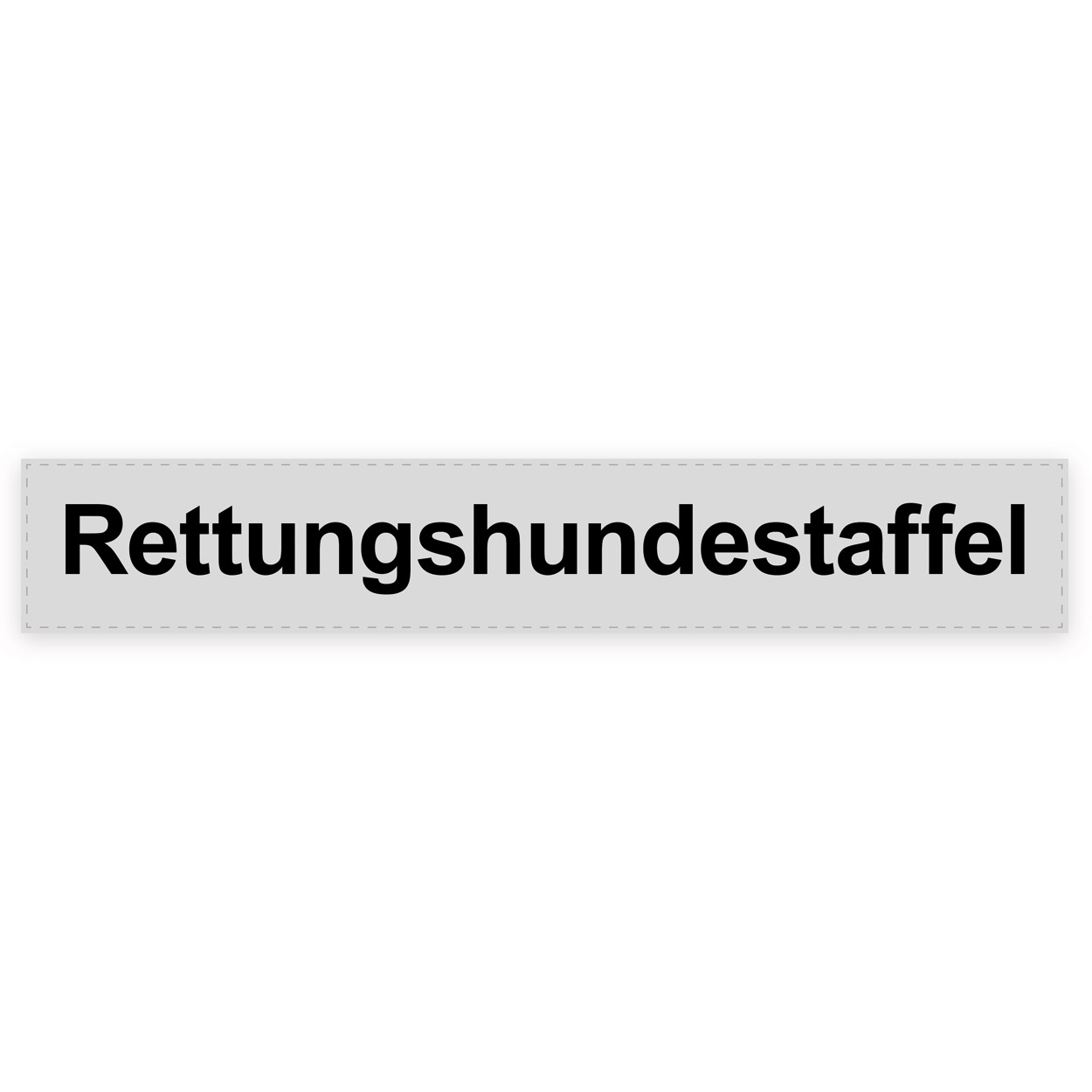 Rückenschild Rettungshundestaffel, silber