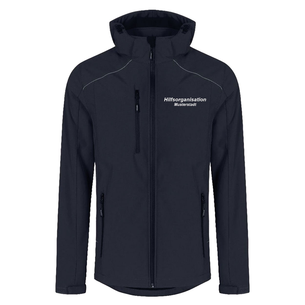 Softshell-Jacke Hilfsorganisation - Individualisiert Softshell-Jacke Hilfsorganisation - Individualisiert