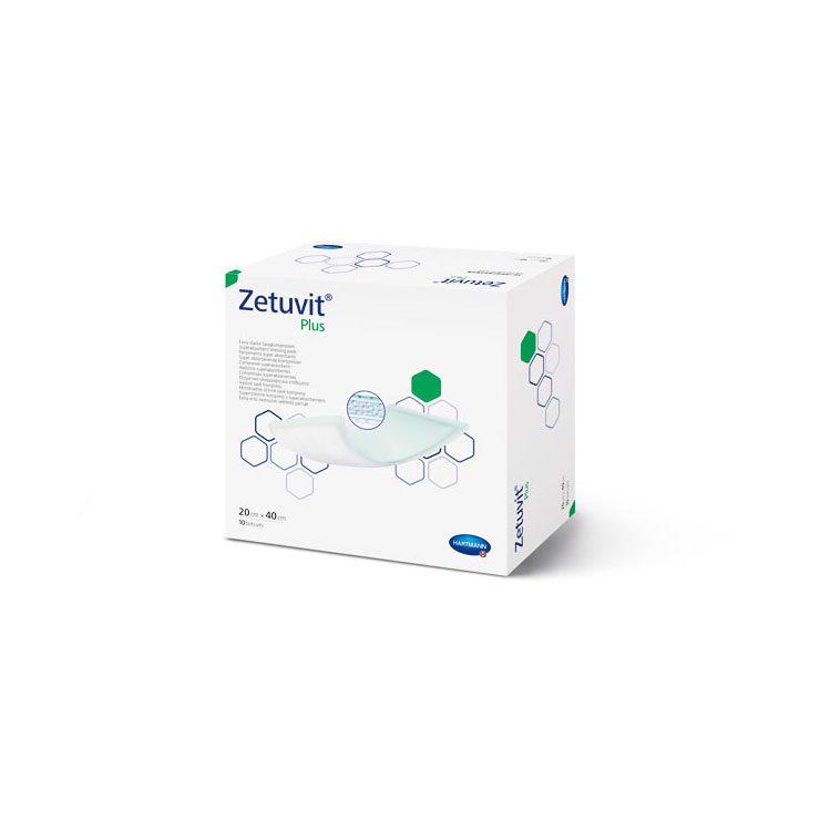 Zetuvit® Plus steril in 10x20 cm, 1 Faltschachtel à 10 Stück