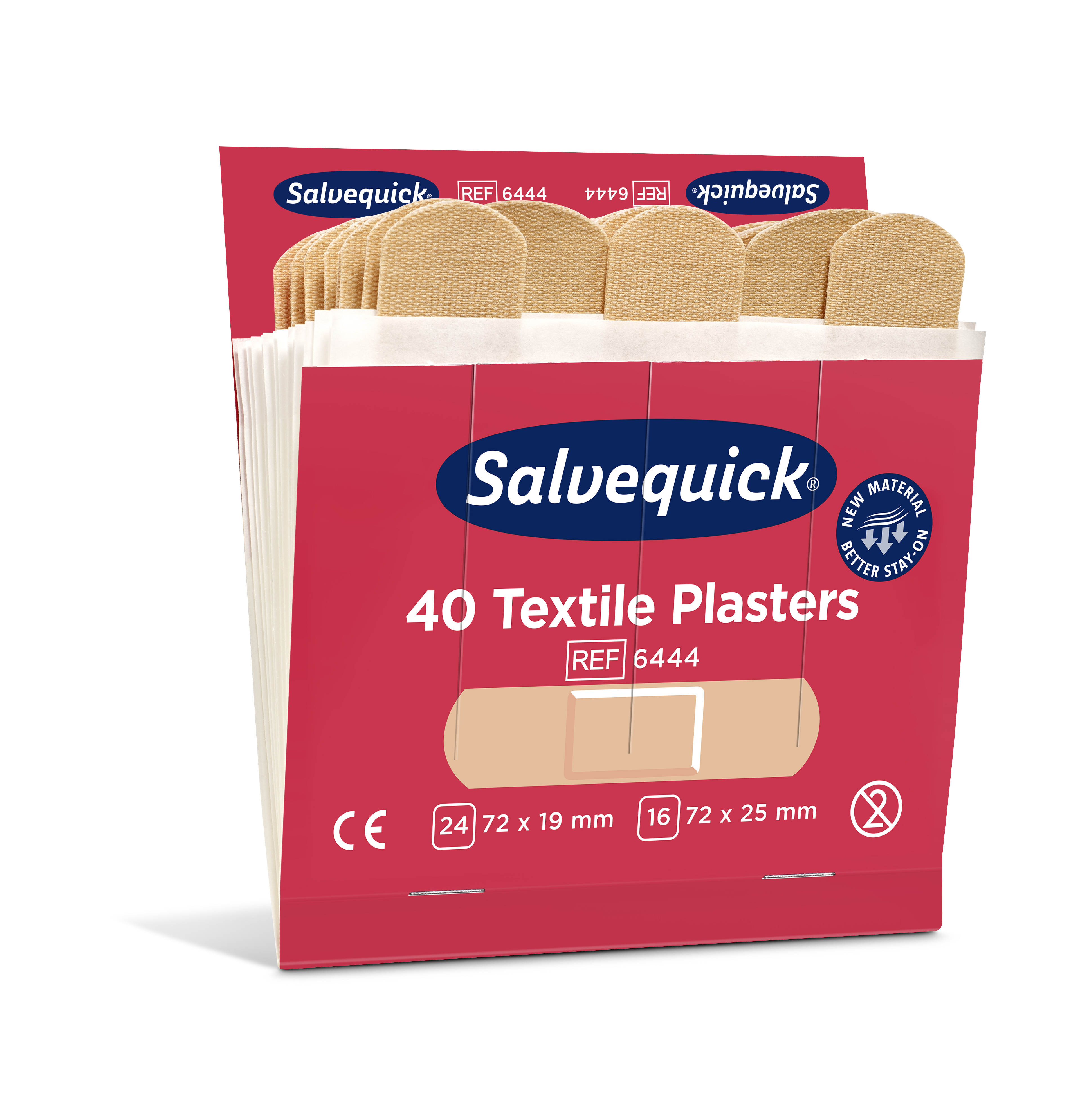 CEDERROTH Salvequick Textilpflaster - Packung à 6 x 40 Pflaster