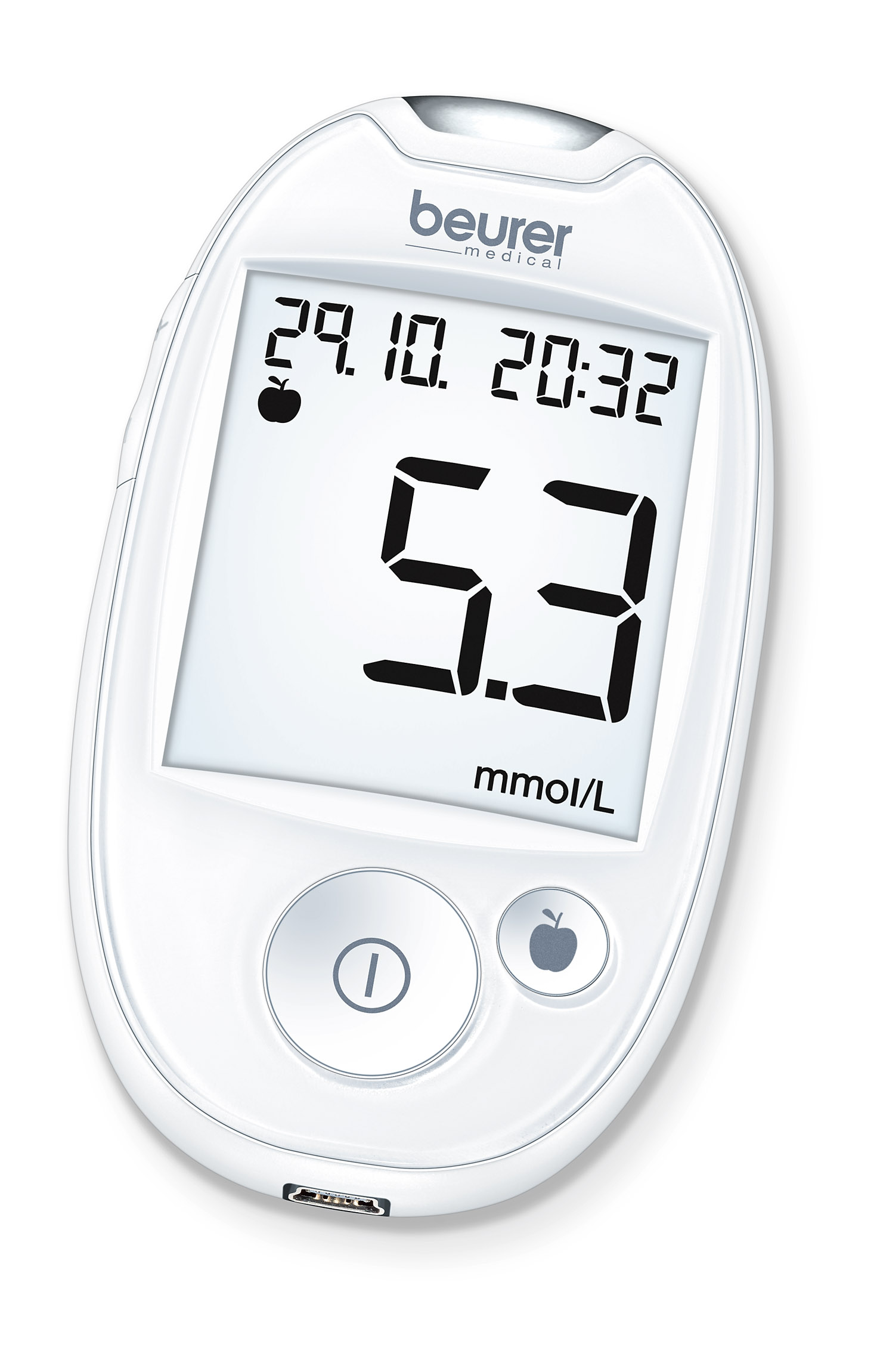 Blutzuckermessgerät Beurer GL 44, mmol/L in weiß Blutzuckermessgerät Beurer GL 44, mmol/L in weiß