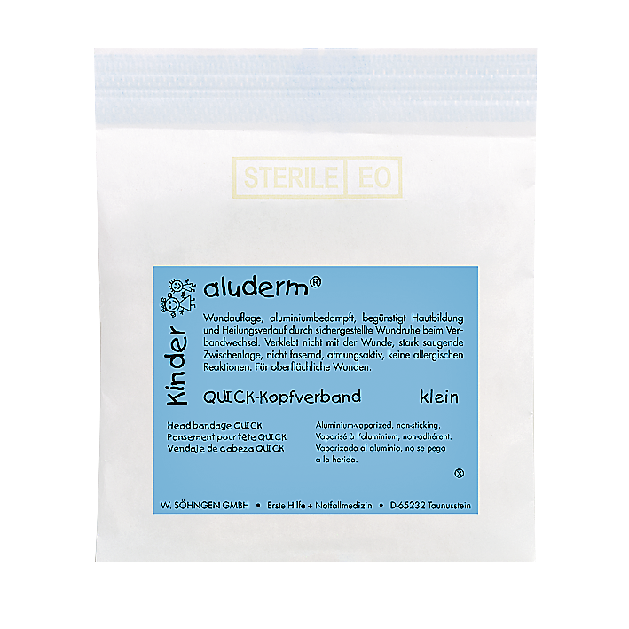aluderm® Kinder- Quickkopfverband klein aluderm® Kinder- Quickkopfverband klein