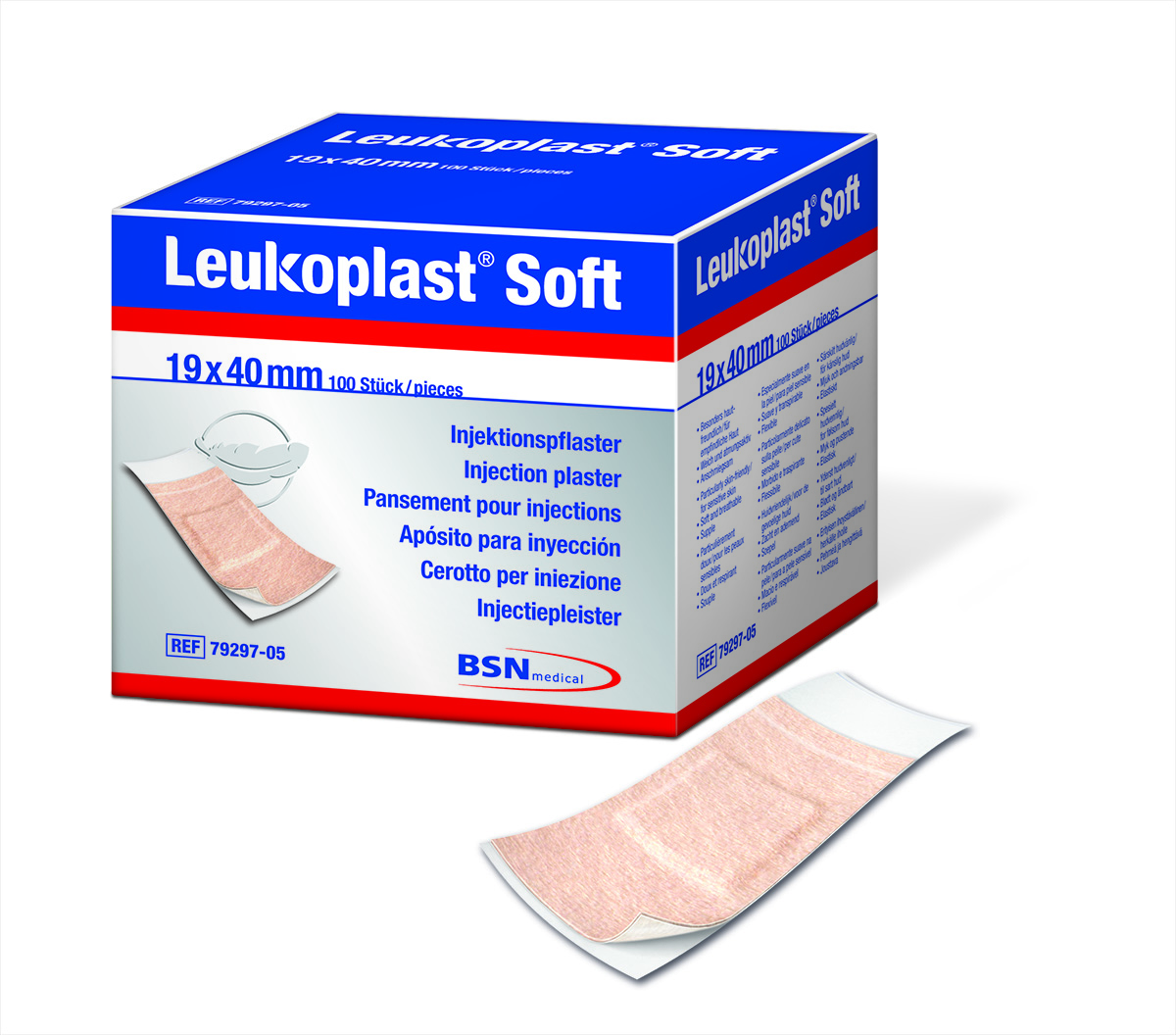 Leukoplast Soft Wundpflaster 1,9 cm x 7,2 cm - Packung à 100