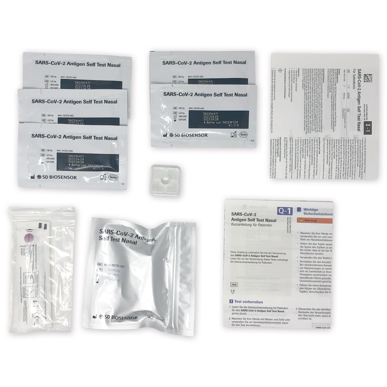 Roche Nasen-Abstrich-Test für Laien - Corona Antigen-Schnelltest - Packung à 5 Stück Roche Nasen-Abstrich-Test für Laien - Corona Antigen-Schnelltest - Packung à 5 Stück