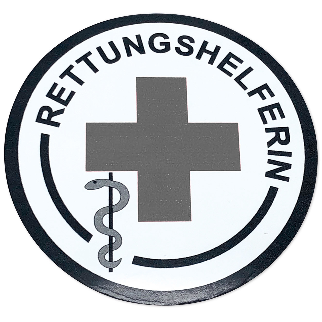 Auto-Haftplakette Rettungshelferin