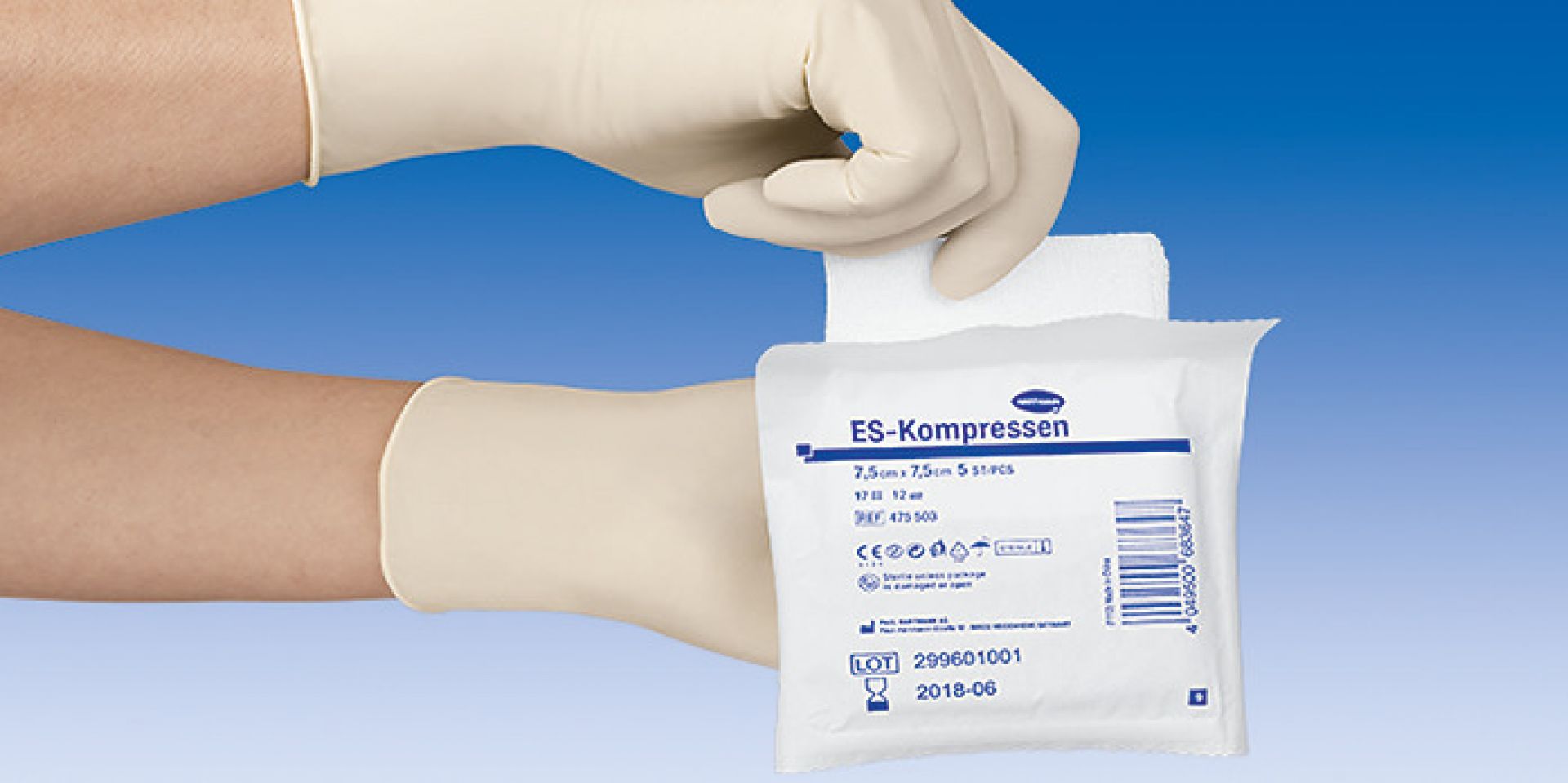 ES-Kompressen, steril, 8fach, 10x20 cm, 1 Packung à 5x2 Stück - Größe ...